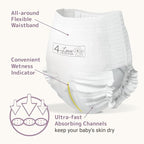 Bambo Nature Premium Eco-Friendly Training Pants, Size 4 (15-31 Lbs), 22 Count