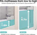 Baby Bed Rail Guard for Toddlers - 58.7" Toddler Bed Rails for Twin, Full, Queen, King Bunk Size Bed Swing Down Bedrail Extral Tall Child Safety Side Railing Guards for Kids