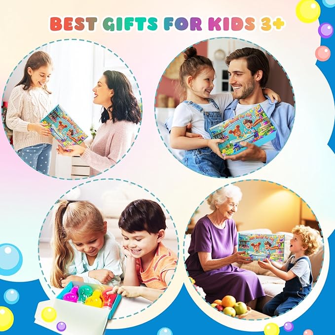 Potions Bath Bombs for Kids Christmas Gifts for Teens, 4 Pack Colorful Fizzy Bubble Bath for Fun and Educational Bath Time, Cool Foam Explosion Bath Toys for Kids, Boy Girls Stocking Stuffers