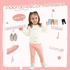 Newborn Toddler Baby Girl Pants Leggings Ribbed Straight Flare Infant Girl Pants Leggings Bell Bottoms 5 Packs