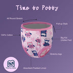 MooMoo Baby Absorbent Potty Training Pants 8 Packs Cotton Training Underwear for Girls 7T