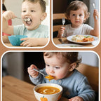 HAKSEN Stainless Steel Toddler Utensils Set, 12PCS Kids Safe Forks and Spoons with Bunny and Puppy Motifs, Mirror Polished & Dishwasher Safe