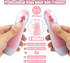 Baby Nail Trimmer Electric-12 in 1 Baby Nail Clippers Safe Baby Nail File Kit with a Nail Clipper, Scissor, Tweezers, and Nail Files