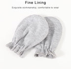 BQUBO Newborn Infant Toddler Mittens No Scratch Cotton Elastic Wrist Gloves Hypoallergenic for 0-6 Months Baby Boys Girls