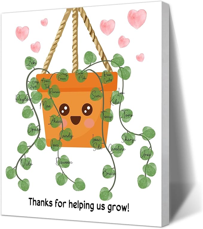 Thank You Teacher Gift, Teacher Appreciation Gift for Women, Student Homemade Souvenir, Creative Art Souvenir, Suitable for Desktop Wall Ornaments