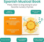 Binibi Spanish Musical Book for Toddlers Sol Solecito & Other Nursery Rhymes | Spanish Learning for Kids | Bilingual Children's Sound Book | Libro en español para bebés