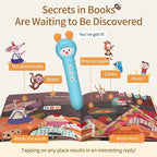 alilo Talking Pen Books Sets for Toddlers 2-6, Kids Learning Electronic Toys, Early Educational Gifts for Boys Girls, with 3 Interactive Audio Sound Books, 100 Talking Flash Cards, Alphabet