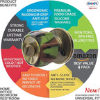 Enjoy Cover New Silicone Door knob Grips Maximum Grip Nonslip Arthritis & Senior Living Aids Grippy Easy Open Fits All Door Knob Universal Size 4 Pack