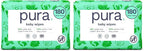 Pura Baby Wipes 3 x 60 per pack (180 Wipes) 100% Plastic-Free & Plant Based Wipes, 99% Water, Suitable for Sensitive & Eczema-prone Skin, Fragrance Free & Hypoallergenic, EWG, Cruelty Free (Pack of 2)