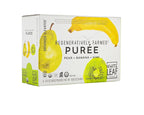 White Leaf Provisions Organic Purees / Baby Food Pouches - Fruits, Veggies & Grains, Toddler snack, Regeneratively Farmed, No Added Sugar, Non-GMO, BPA-Free Pouches 3.17 oz (Pack of 24, Pear + Banana + Kiwi)