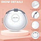 Lictin Breast Shell Breastmilk Collector for Breastfeeding-2 Pcs Silicone Breast Pad Nursing Cup Milk Saver for Nursing Moms Protect Sore Nipples Soft and Reusable with Box