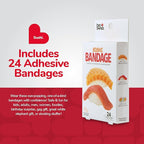 BioSwiss Bandages, Sushi Shaped Self Adhesive Bandage, Latex Free Sterile Wound Care, Fun First Aid Kit Supplies for Kids and Adults, 24 Count