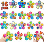 16 Pack Pop Fidget Spinner Toys Party Favors Goodie Bags Stuffers for Kids Adults,Sensory Toys for Its ADHD Autism Stress Relief,Birthday Gifts,Carnival Treasure Box Toy Classroom Prizes Supplies
