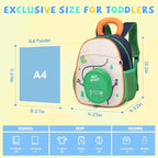 SUN EIGHT Kids Backpack with Plush Toy – Cute & Durable School Bag for Toddlers and Kindergarten