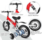 Balance Bike 2 in 1,The Dual Use of a Kids Balance Bike and Kids Bike,12 14 Inches for 2-6 Years Old,with Shock Absorbers, Fenders, Pedals, Auxiliary Wheels