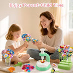 DIY Arts and Crafts Kits for Kids Ages 4-8-12 Flower Bouquet Toys Craft Kit for 4 5 6 7 8 Year Old Girls Ideas Birthday Gift,Classroom Educational Activity Toy for Toddler Kids Boys