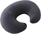 Nursing Pillow and Positioner Breastfeeding and Bottle Feeding, Propping Baby, Tummy Time, Sitting Support for Baby Boy and Baby Girl, with Removable Dots Cover (Black)