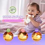 Night Light for Kids,16 Colors Cat Lamp Cute Lamp,Dimmable Baby Night Lights for Nursery,Silicone Rechargeable Nightlight for Kids Room,Kawaii Room Decor,Cat Gifts for Girls Gift for 3-6 Year Old Girl