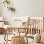 Diaper Caddy Organizer Cotton Rope Baby Basket Nursery Storage and Portable Tote Bag for Car Ideal Baby Shower Gifts and Registry Must-Have for Newborn Essentials striped