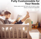 Bed Rail Bumpers Protector, Hospital Bed Rails Padding, Loft Beds and Bunk Beds Bumpers Protector, Premium Soft Memory Foam - Anti-Bump | Fall Prevention, Size 35.4 x 5.5 x 7.9 Inches, Beige