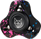 FREELOVE Metal Fidget Spinner for Adults, Upgraded Fox, Stainless Steel Fidget Toys, High Spin Long Spinning Finger Gyro, Small Mini Fidget Block, Silent Bearings EDC for Men Anxiety Cool