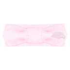 Creative Knitwear SMU Mustangs Infant Girls Pink Solid Hair Knot Headband Embroidered Logo - Size Newborn - 4T