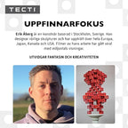 TECTI Kinetic Building System - Cubes with Seismic Moves - Consists of 3-Dimensional Interconnected Cubes - Build Over 50 Dynamic Structures - by Fun in Motion Toys