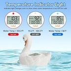 b&h Baby Bath Thermometer, Swan Digital Infant Safe Bath Thermometer - Reliable Temperature Readings - Easy to Read Screen- Shower Timer - Waterproof and Floats in Water, Newborn Must Haves