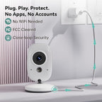 No WiFi Baby Monitor with Camera and Audio,Lag-Free Connection,Plug & Play,IPS Screen,HD Camera,Night Vision, 2-Way Talk,8 Lullabies,1000ft Range,Portable Baby Monitor,2025 Parents' Trusted Choice