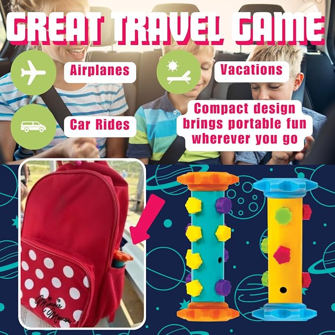 Challenge Your Mind with Tic Tac Totem: 3D Tic Tac Toe Travel Game & Brain Game for Strategy Enthusiasts, Ages 6+ (3x3)