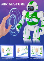 Robot Toys for Kids,Programmable Remote Control Smart Walking Dancing Robot Toy with Gesture & Sensing for Age 4 5 6 7 8 9 10 Year Old Boys for Birthday Present,Green