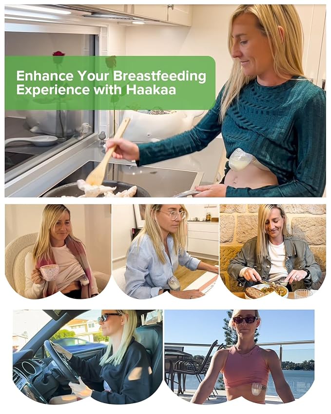 Haakaa Silicone Breastfeeding Manual Breast Pump Milk Pump 100% Food Grade Silicone BPA PVC and Phthalate Free | 4 oz Capacity