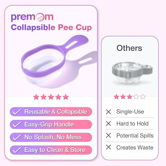 Easy@Home Ovulation & Pregnancy Test Kit: 50 Ovulation Test Strips + 3 Pregnancy Tests + 2 Collapsible Pee Cups - Accurate LH Surge Tracking & Early hCG Detection & Hygienic Home Use Urine Cup for TTC