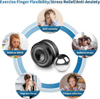 Fidget Slider Toy,Steel Ball Orbiter Magnetic Slider Sensory Toys,360° Rotation Anxiety Stress Relief Toy for Adult,Students ADHD,ADD Autism,Black