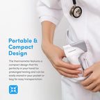 Medical Grade FSA-HSA Eligible Heavy Duty Touchless Infrared Forehead Thermometer, for Adults & Baby Digital Thermometer Gun, 1s Instant Results