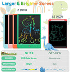 FLUESTON LCD Writing Tablet, Doodle Board Toys Gifts for 3-8 Year Old Girls Boys, 10 Inch Colorful Electronic Board Drawing Pad for Kids, Gifts for Toddler Educational Learning Travel Birthday, Green