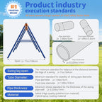 5-in-1 Heavy-Duty Metal Swing Set for Backyard - 500lb Capacity Outdoor Playset with Basketball Hoop & Climbing Rope