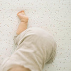 Little Unicorn Premium Crib Sheet | Breathable & Super-Soft Muslin Fabric (Dots)