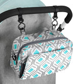 Accmor Stroller Organizer, Universal Stroller Organizer with Insulated Cup Holder Pocket, Dual Purpose Large Capacity Stroller Bag Caddy, Stroller Accessories Fits for Uppababy, Doona, Nuna Strollers