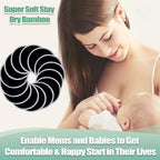 wegreeco Nursing Breast Pads (14 Pack) + Laundry Bag & Travel Storage Bag, 3 Sizes: 3.9/4.7/5.5 inch Option - Washable & Reusable Breastfeeding Nursing Pads