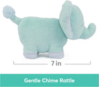 GUND Baby Safari Friends Collection Plush Elephant with Chime, Sensory Toy Stuffed Animal for Babies and Newborns, Teal, 7"