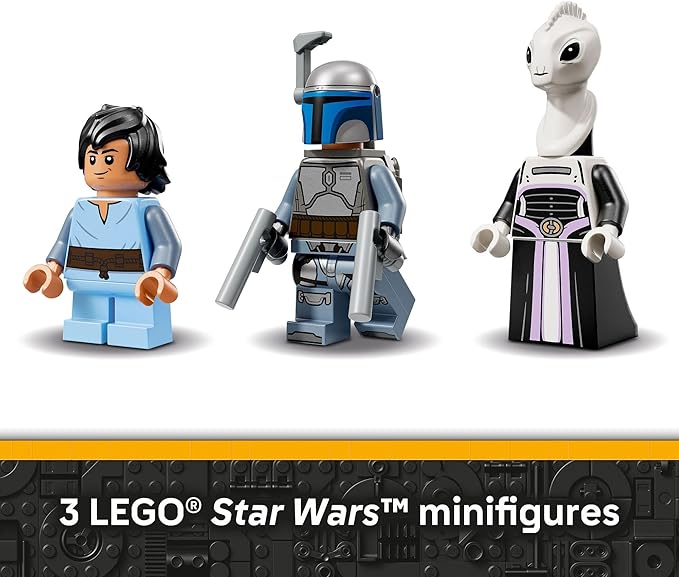 LEGO Star Wars: Attack of The Clones Jango Fett's Starship Building Toy - Pretend Play Set for Boys & Girls, Ages 9+ - Collectible Model Kit & Kids Room Decor - Gift for Birthdays - 75433