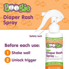 Boogie Maximum Strength Diaper Rash Bundle, Extra Strength Paste in Applicator Tube, 4 oz. + Diaper Rash Cream Spray, 1.7 oz.
