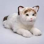 Blinks, Meows & Purrs Realistic Stuffed Cat Interactive Companion Robot Pets 14"