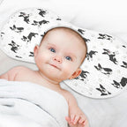 4 Pack Muslin Burp Cloths Boston Dogs Paw White Cotton Baby Burp Cloths Ultra Absorbent Soft Thick Burping Cloth for Newborn Babies 22x11 Inch