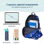 Wildkin 15-inch Kids Backpack – Durable, Padded, Adjustable for School & Travel - Out of this World