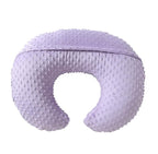 Nursing Pillow and Positioner, Breastfeeding, Bottle Feeding, Baby Sitting Support with Removable Ultra Soft Cover, Tummy Time Support for Baby Boys and Girls (Orchid)