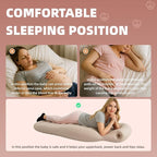 Inflatable Pregnancy Belly Mattress, Float with Abdominal Hole Full Body Inflatable Bed for Pregnant Women, The Best Pregnancy Pillow for Sleeping Prone - Relieves Back Hip Pain