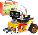 OSOYOO Building Block Robot car kit for Arduino as STEM Toy Gift for Kids Teenagers Adults to Learn Program Electronic Circuits, WiFi IOT Mechanical