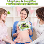 2-in-1 Baby Car Mirror with Lights & Soft Sounds, Cry Detector, Clear Night View, 360° Rotation, Shatterproof, Rear Facing Baby Car Seat Mirror with Remote Control, Perfect Baby Shower Gifts (Green)